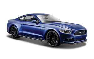 Ford Mustang 2015 blå 1:24