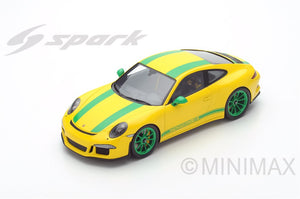 PORSCHE 991 R 2016 YELLOW/GREEN 1:18