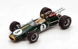 BRABHAM BT24 JACK BRABHAM 1967 N.3 WINNER FRENCH GP 1:18