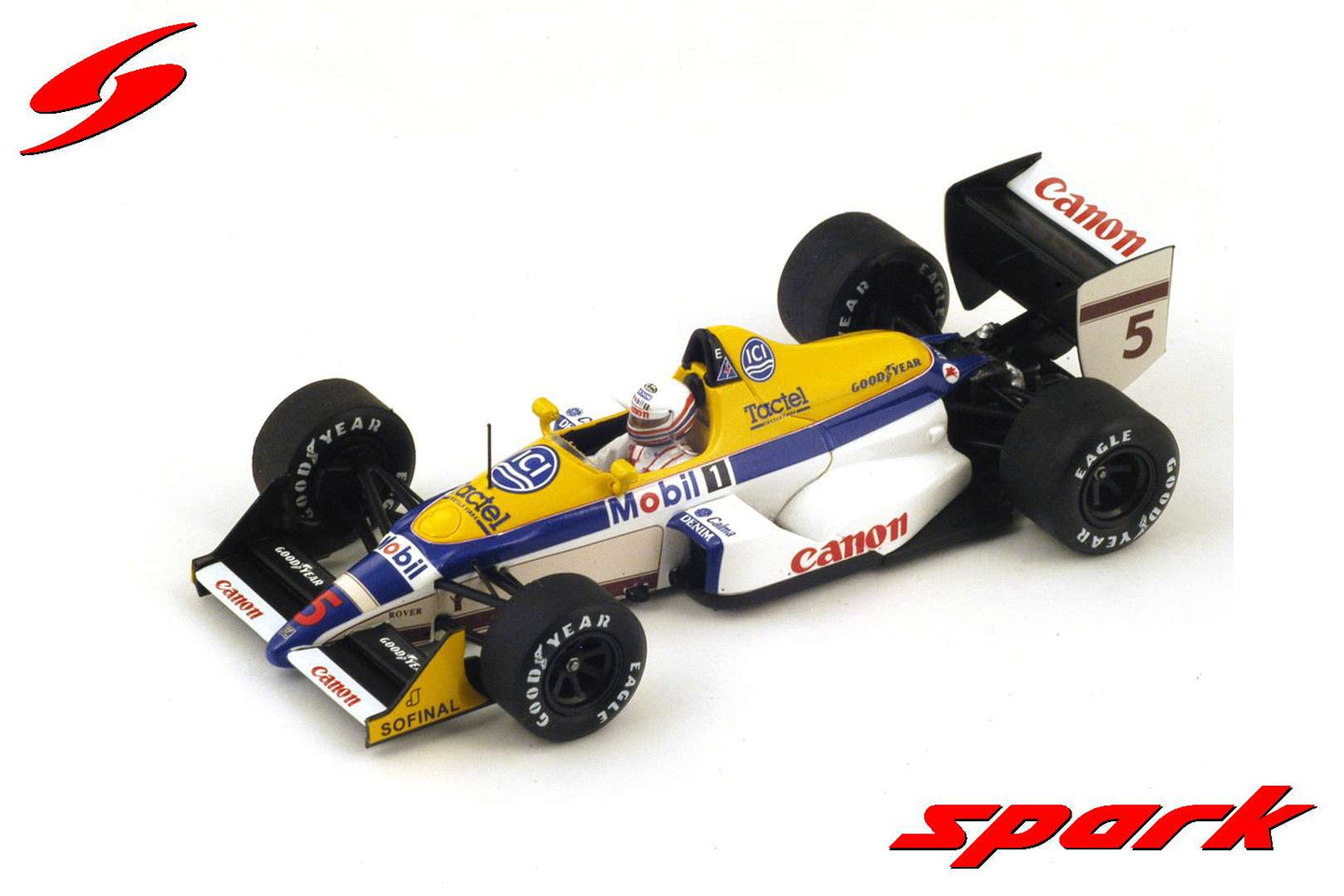 WILLIAMS FW12 M.BRUNDLE 1988 N.5 7th BELGIUM GP 1:43