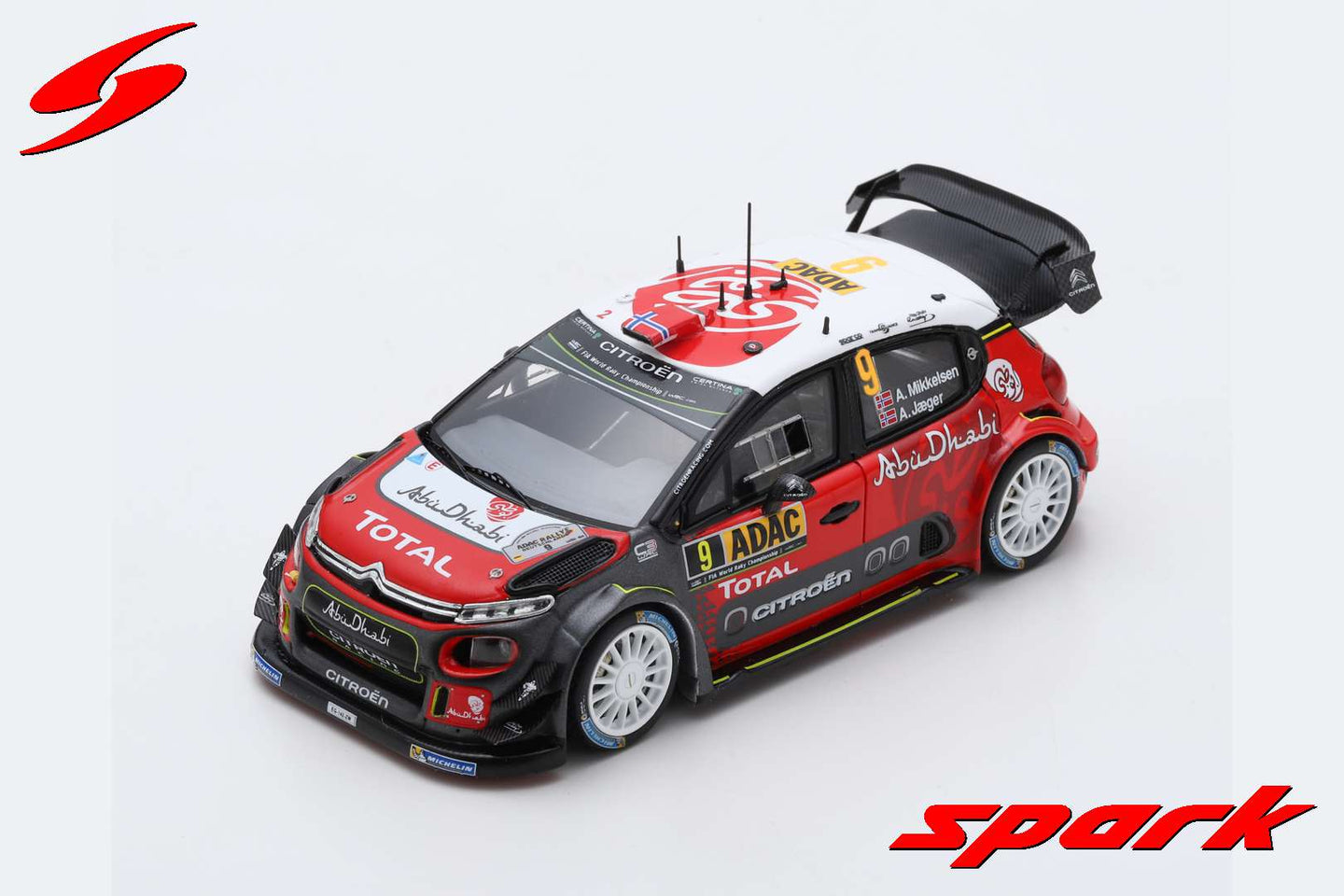 CITROEN C3 WRC N.7 2nd RALLY GERMANY 2017 A.MIKKELSEN-A.JAGER 1:43