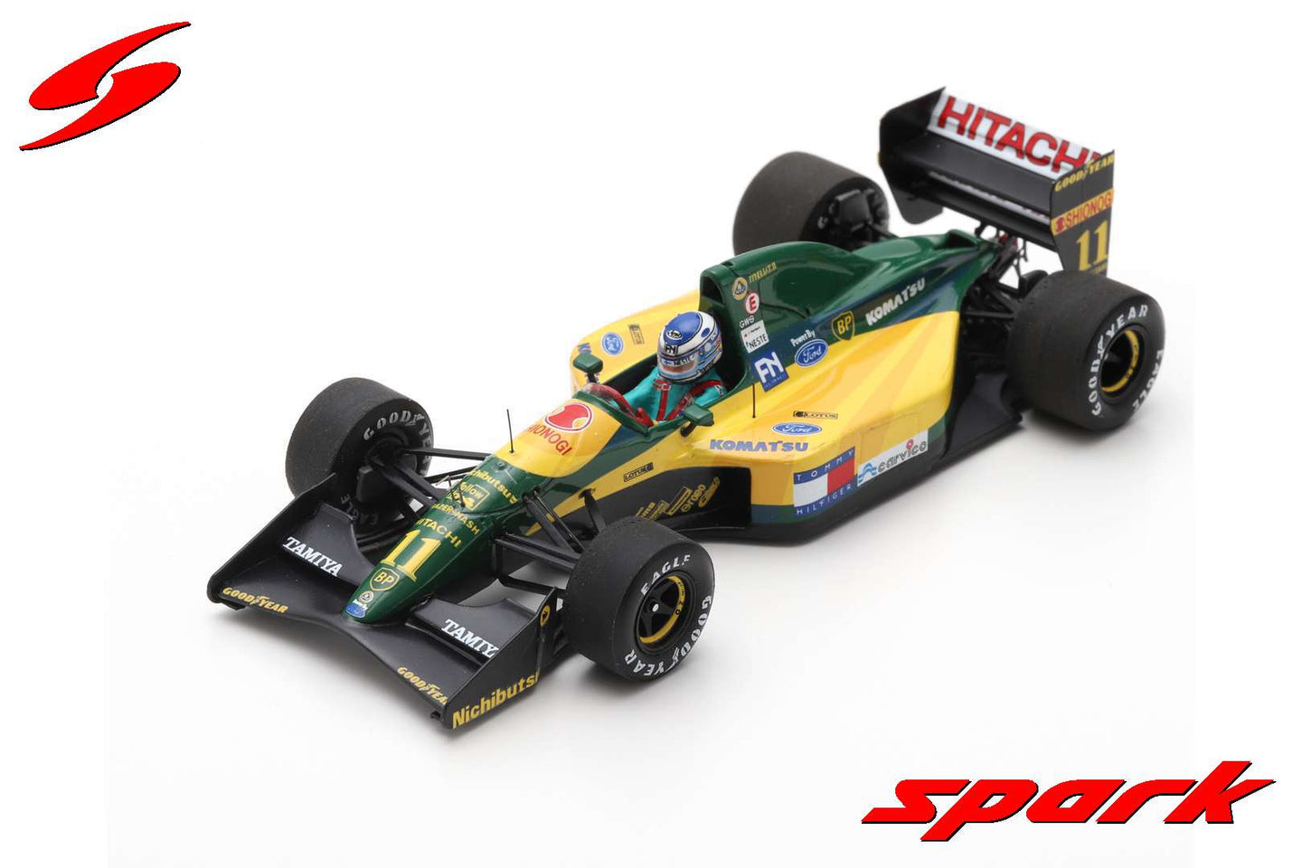 LOTUS 107 MIKA HAKKINEN 1992 N.11 4th FRENCH GP 1:43