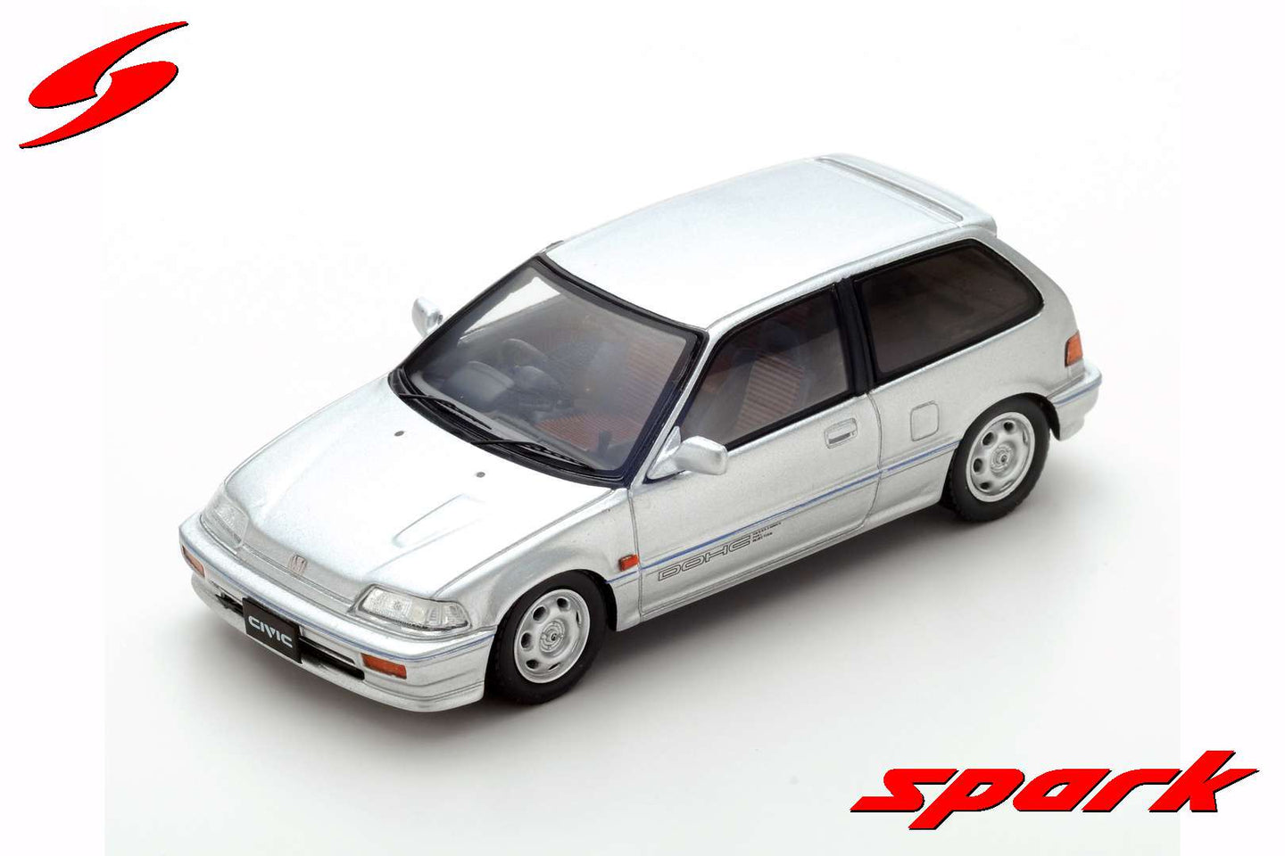 HONDA CIVIC EF3 Si 1987 SILVER 1:43