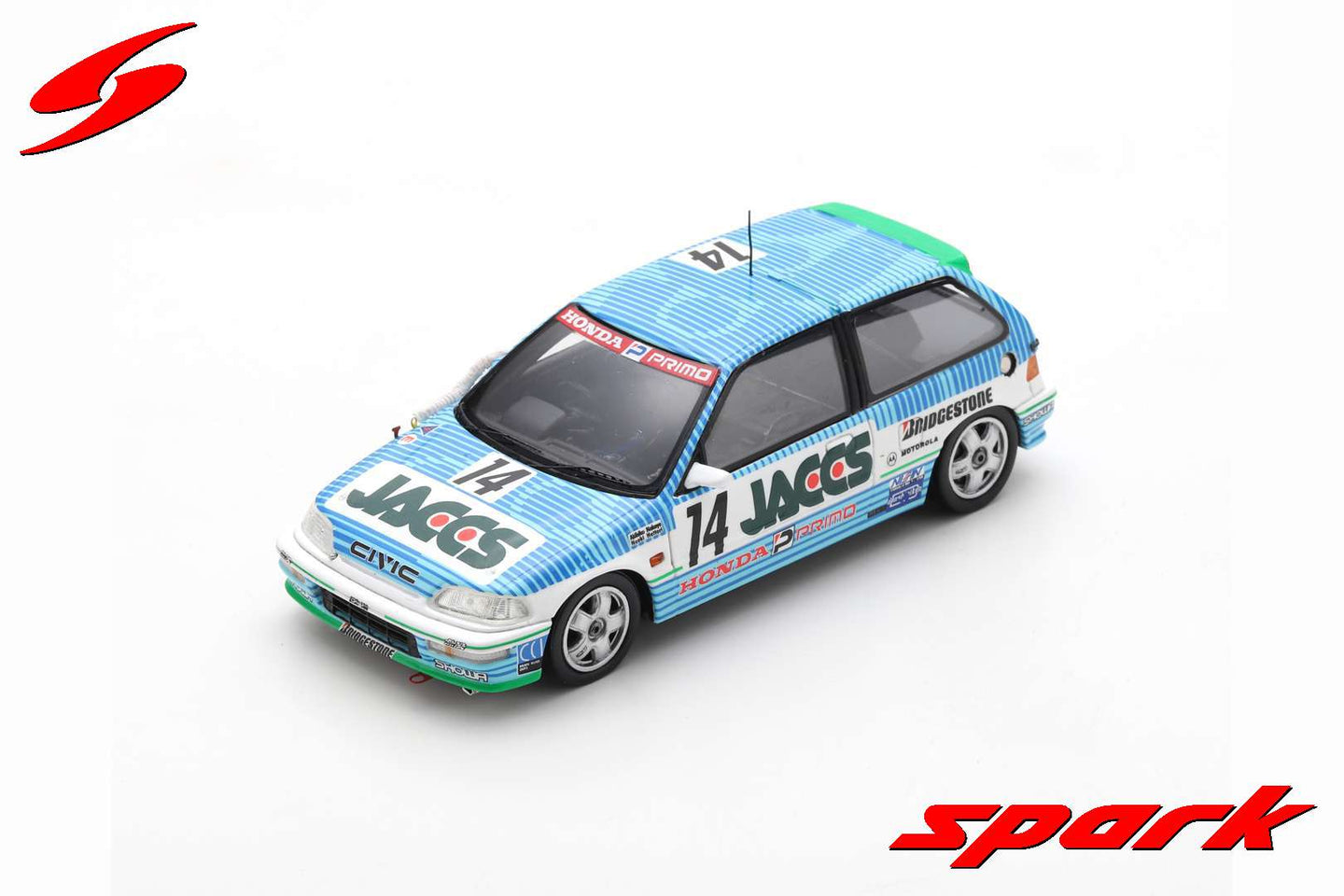 HONDA CIVIC EF9 N.14 2nd JTC Rd4 SENDAI 1991 A.NAKAYA-N.HATTORI 1:43