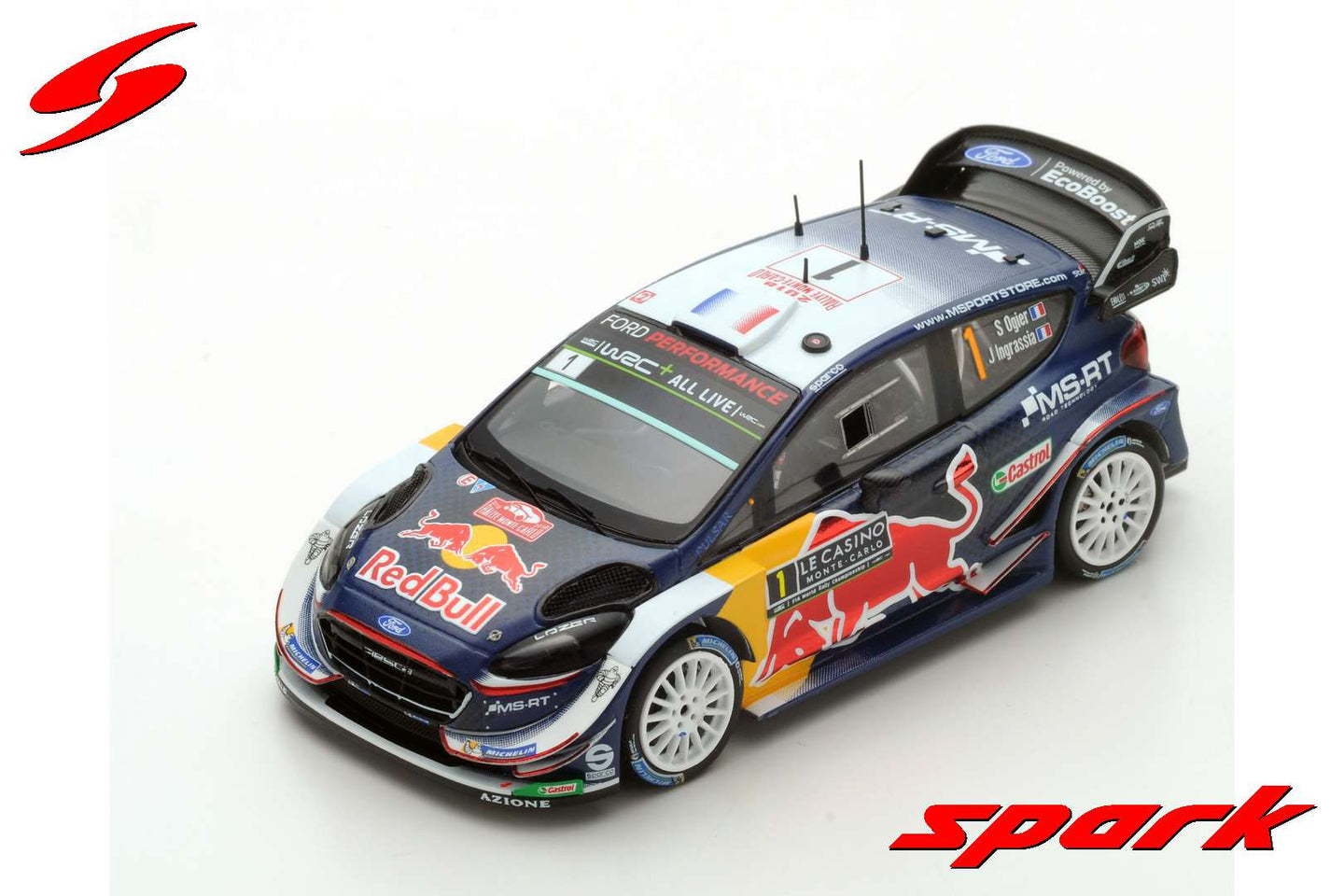 FORD FIESTA WRC N.1 WINNER MONTE CARLO 2018 S.OGIER-J.INGRASSIA 1:43