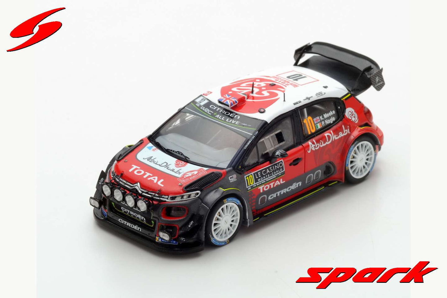 CITROEN C3 WRC N.10 4th MONTE CARLO 2018 K.MEEKE-P.NAGLE 1:43