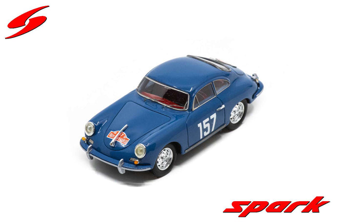 PORSCHE 356B 1600 S N.157 RALLY MONTE CARLO 1960 A.GACON-R.GANNOT 1:43