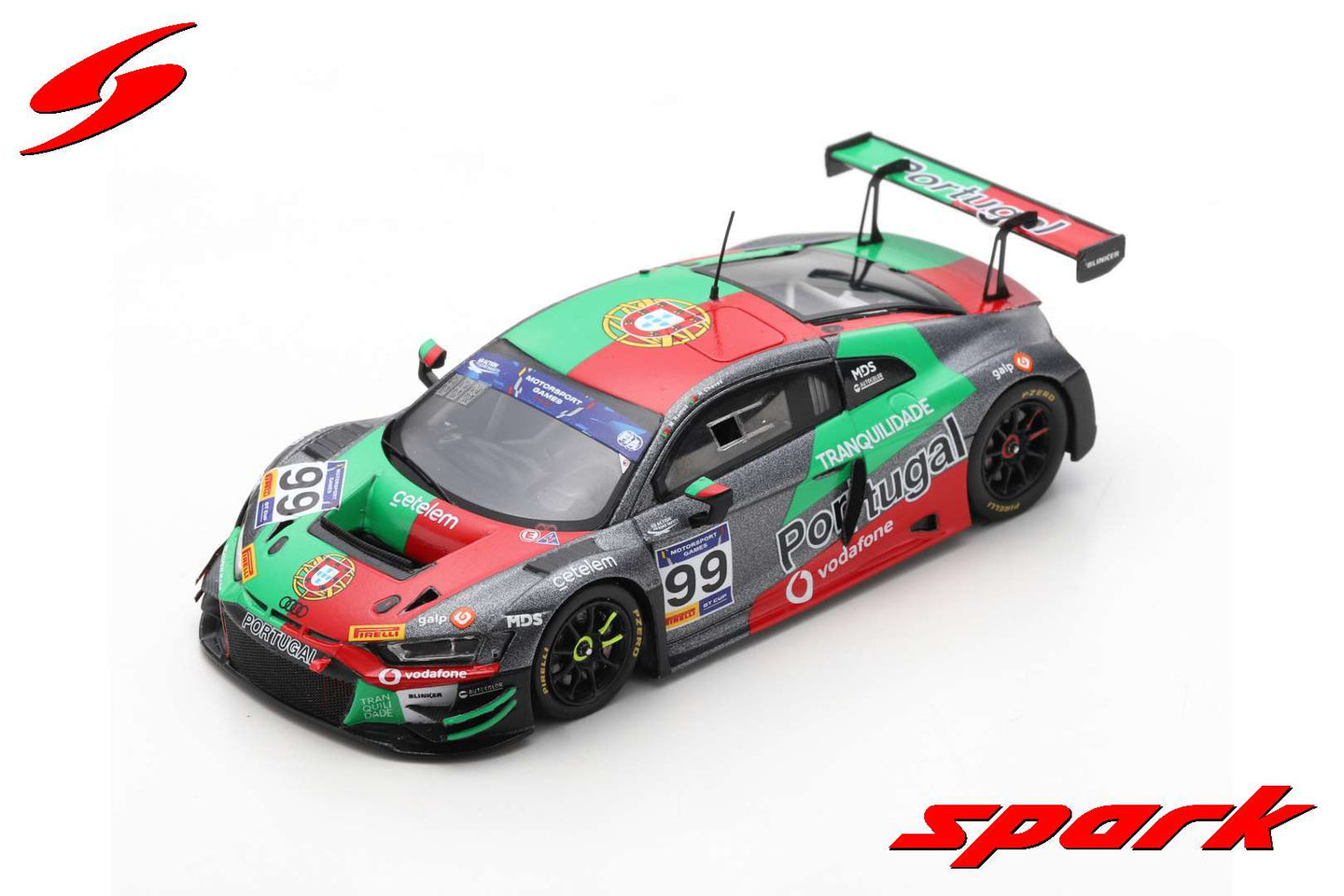 AUDI R8 LMS N.99 FIA GT VALLELUNGA 2019 M.RAMOS-H.CHAVES 1:43