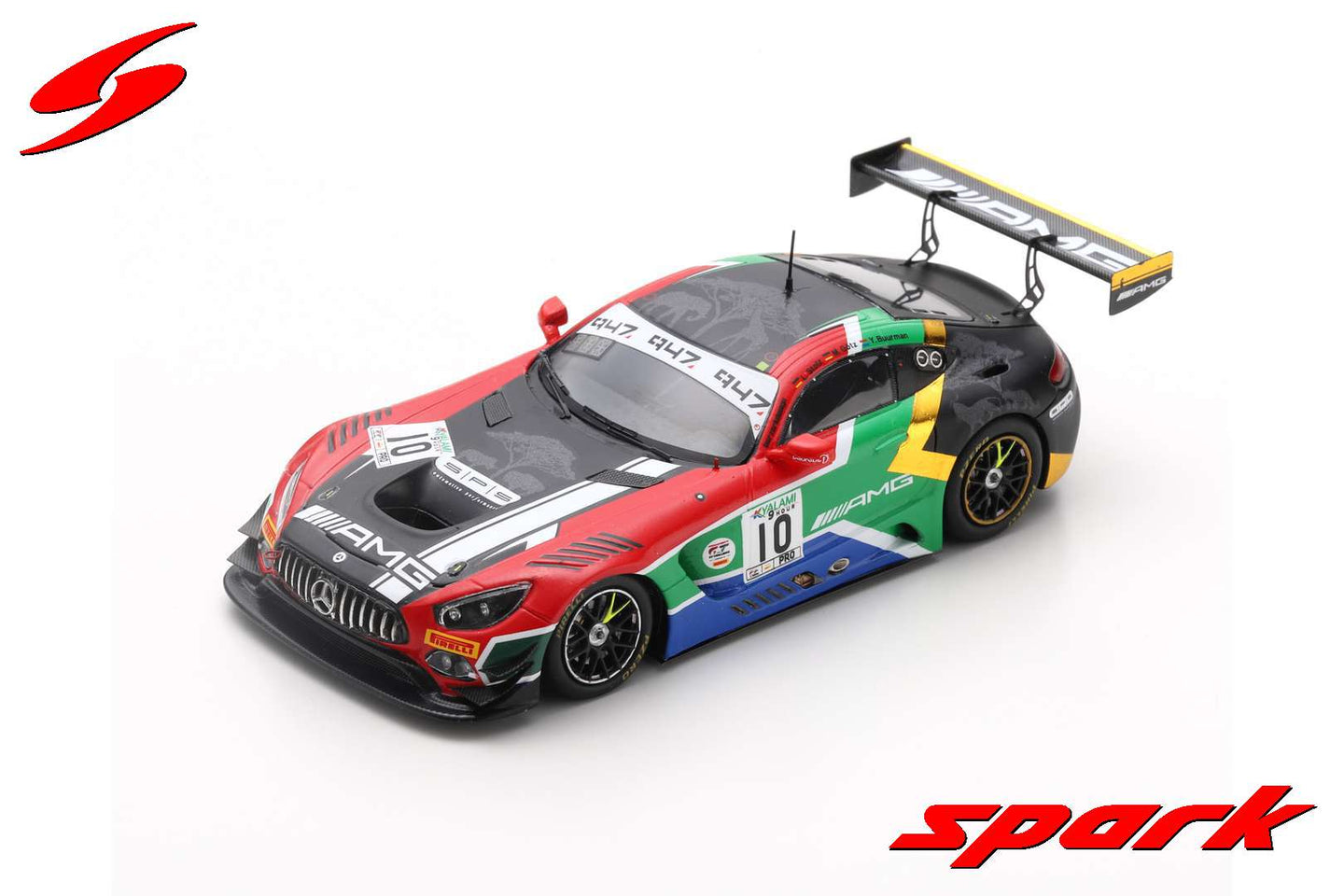 MERCEDES GT3 N.10 5th 9 H KYALAMY 2019 BUURMAN-STOLZ-GOTZ 1:43