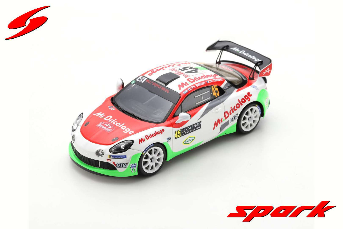 ALPINE A110 N.45 RALLY MONTE CARLO 2021 P.BAFFOUN-A.DUNAND 1:43