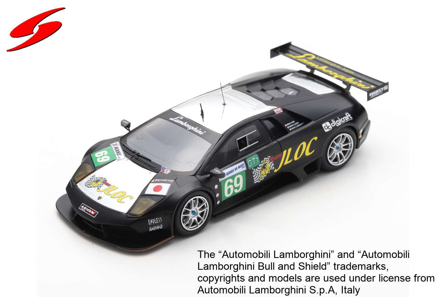 LAMBORGHINI MURCIELAGO R-SV N.69 LM 2010 YOGO-LIRI-YAMANISHI 1:43