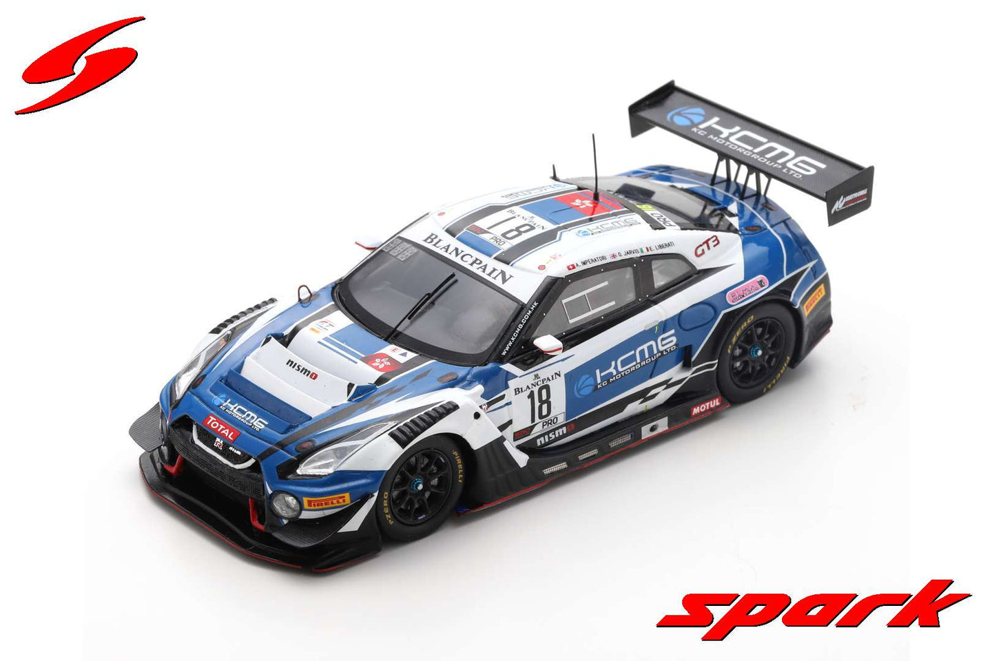 NISSAN GT-R N.18 24 H SPA 2019 IMPERATORI-JARVIS-LIBERATI 1:43