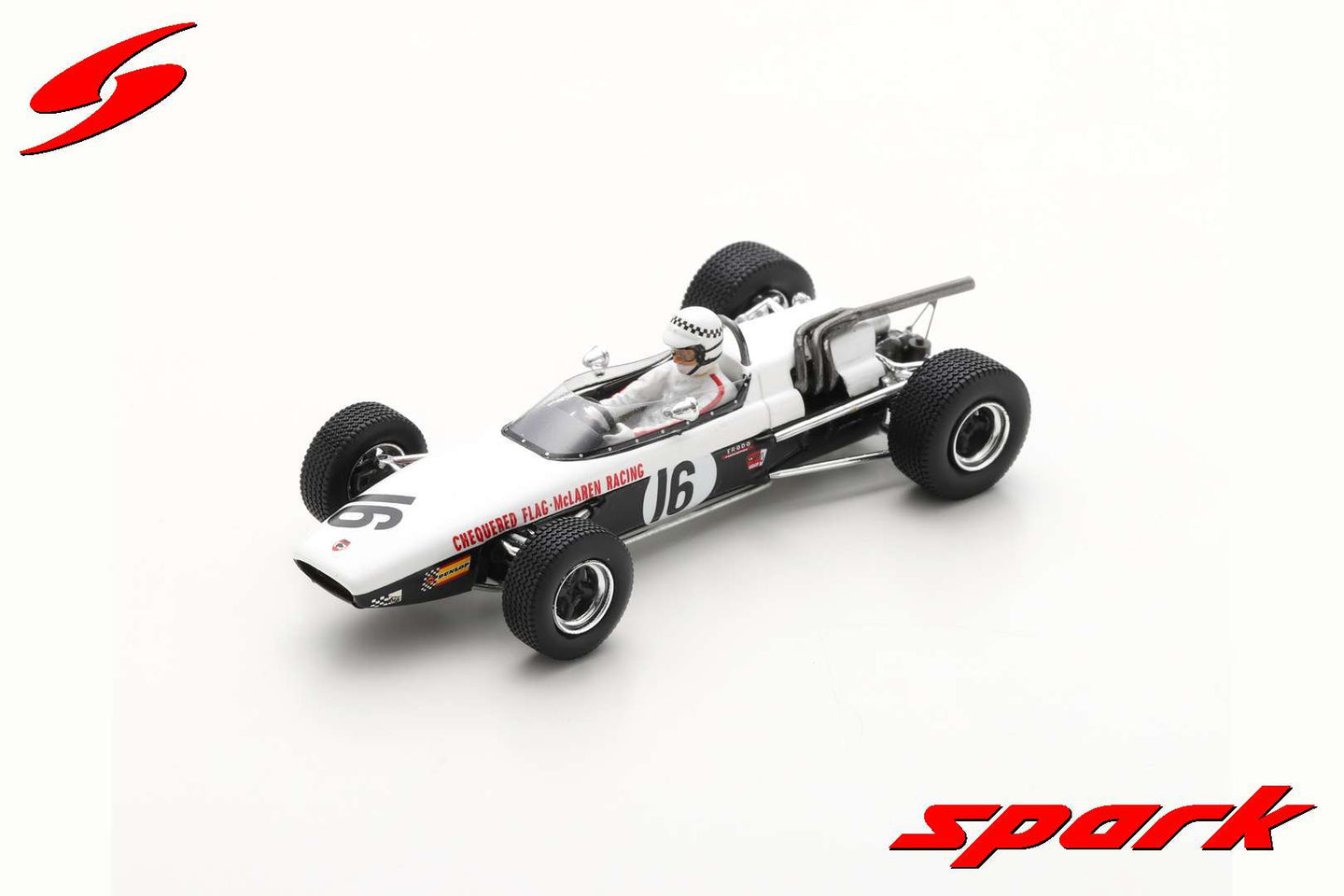 MC LAREN M4A N.16 GP DE PAU F2 1968 GRAEME LAWRENCE 1:43