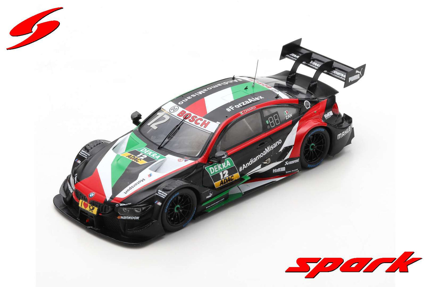 BMW M4 N.12 DTM MISANO 2018 ALESSANDRO ZANARDI 1:43
