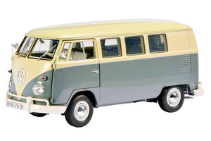 VW T1 BUS 1962 GREY/CREAM 1:18