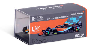 Mclaren MCL 36 #4 LANDO NORRIS 2022 with helmet Formel 1 1:43