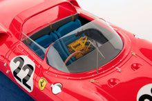 Indlæs billede til gallerivisning FERRARI 250P SPIDER 3.0L V12 TEAM FERRARI SPA SEFAC N 22 3rd 24h LE MANS 1963 M.PARKES - U.MAGLIOLI - CON VETRINA - WITH SHOWCASE RED