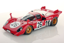 Indlæs billede til gallerivisning FERRARI 512S BERLINETTA ch.1028 TEAM SCUDERIA FERRARI N 26 24h DAYTONA 1970 N.VACCARELLA - I.GIUNTI RED WHITE