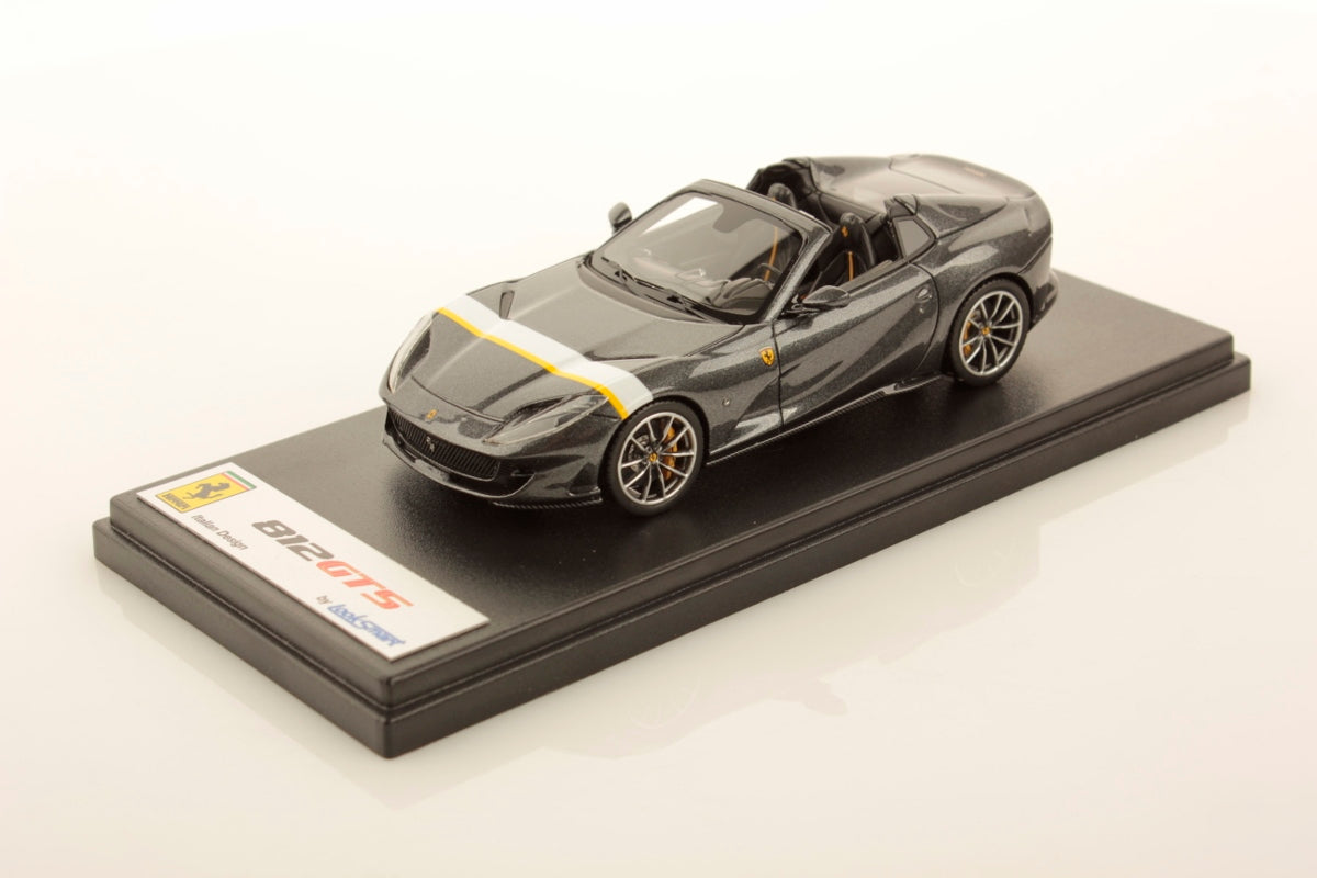 FERRARI 812 GTS GRIGIO SILVERSTONE- WHITE YELLOW LIVERY 1:43