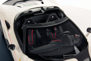 FERRARI J50 SPIDER 2016 - CON VETRINA - WITH SHOWCASE BIANCO LIANA - WHITE MET