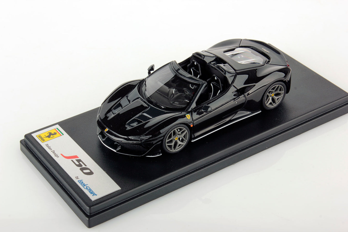 FERRARI J50 DAYTONA BLACK W/GREY CORSA WHEELS 1:43
