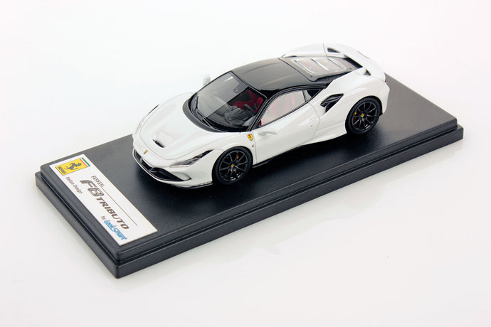 FERRARI F8 TRIBUTO CERVINO WHITE W/BLACK ROOF 1:43
