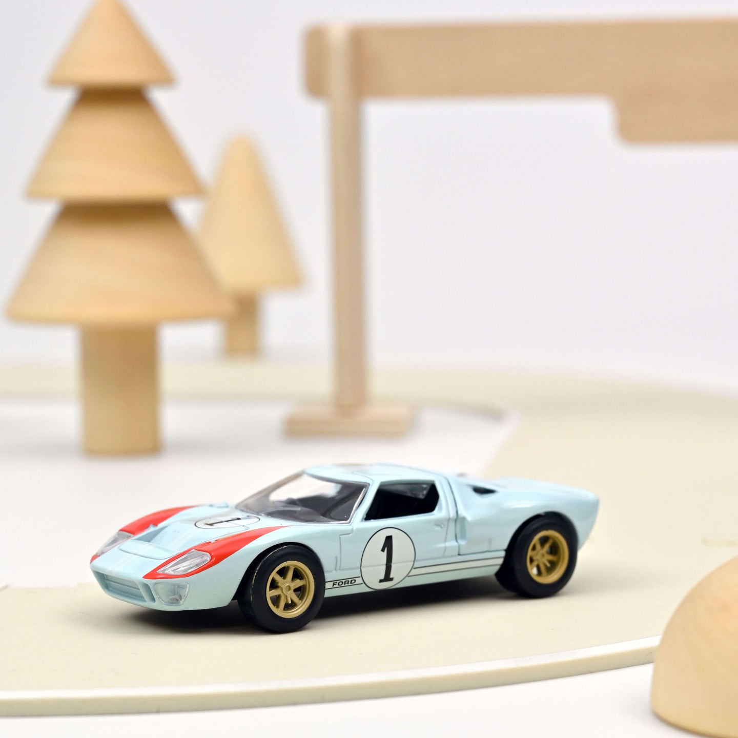 1:43 FORD USA GT40 MKII 7.0L V8 TEAM SHELBY AMERICAN INC. N 1 2nd (BUT REALLY WINNER) 24h LE MANS 1966 K.MILES - D.HULME