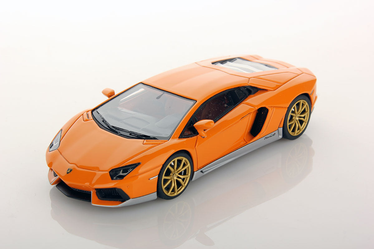 LAMBORGHINI AVENTADOR MIURA ORANGE  MIURA/SILVER 1:43