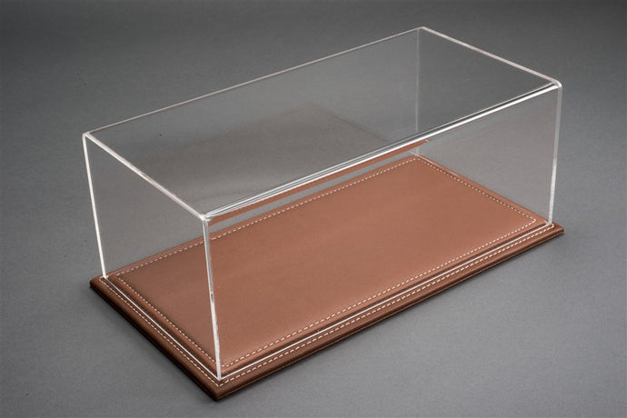 1:18 Maranello Deluxe Display Case with Leather Brown Base