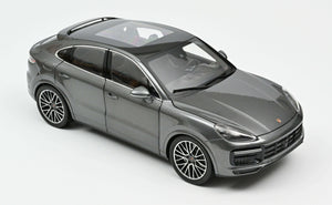 PORSCHE CAYENNE COUPE TURBO 2019 DARK GREY METALLIC 1:18