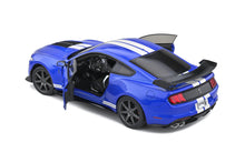 Indlæs billede til gallerivisning FORD MUSTANG GT500 FAST TRACK 2020 BLUE 1:18